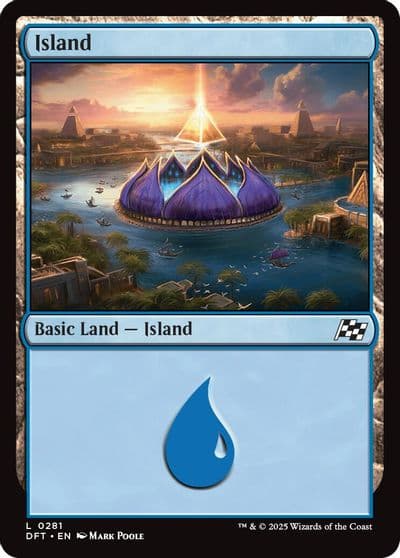Island 0281 Aetherdrift Magic card