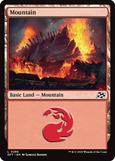 Mountain 0286 Aetherdrift Magic card