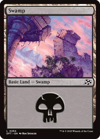 Swamp 0284 Aetherdrift Magic card