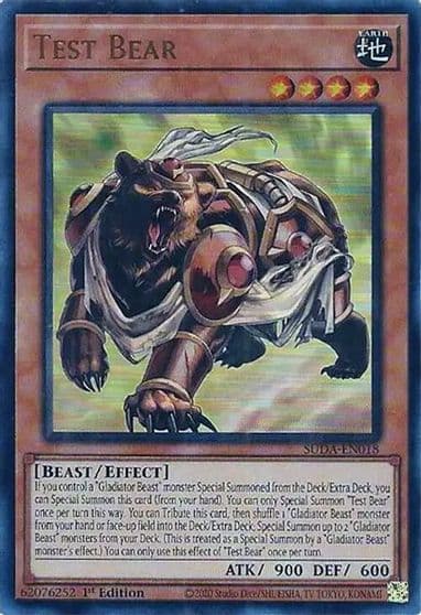 Test Bear Supreme Darkness Yu-Gi-Oh! card