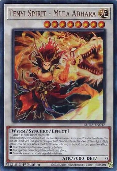 Tenyi Spirit Mula Adhara Supreme Darkness Yu-Gi-Oh! card