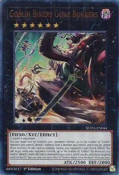 Goblin Bikers Gone Bonkers Supreme Darkness Yu-Gi-Oh! card