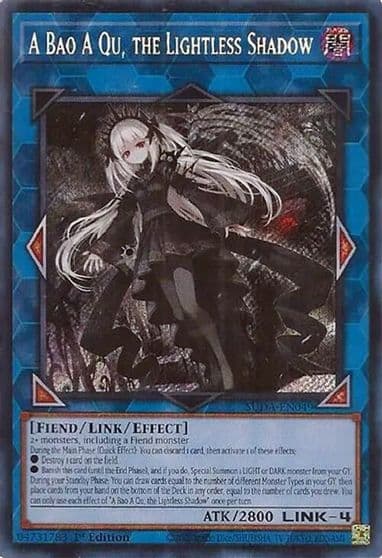 A Bao A Qu the Lightless Shadow Supreme Darkness Yu-Gi-Oh! card