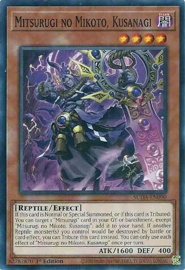 Mitsurugi no Mikoto Kusanagi Supreme Darkness Yu-Gi-Oh! card