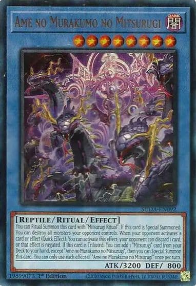 Ame no Murakumo no Mitsurugi Supreme Darkness Yu-Gi-Oh! card