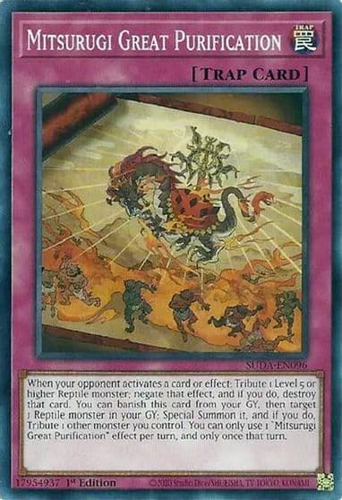 Mitsurugi Great Purification Supreme Darkness Yu-Gi-Oh! card