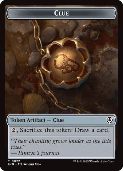 Clue Eldrazi Horror Double Sided Token Innistrad Remastered Magic card