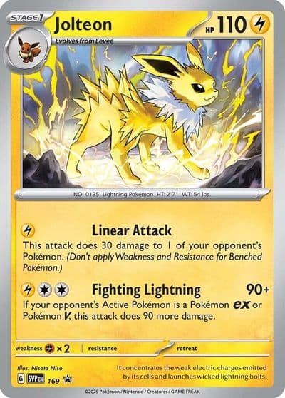 Jolteon - 169 SV: Scarlet & Violet Promo Cards Pokemon card