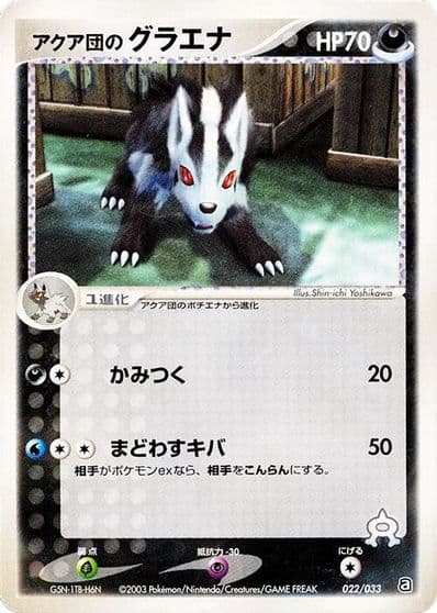 Team Aqua's Mightyena Aqua Deck Kit Pokemon card