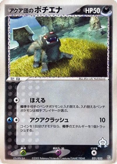 Team Aqua's Poochyena Aqua Deck Kit Pokemon card