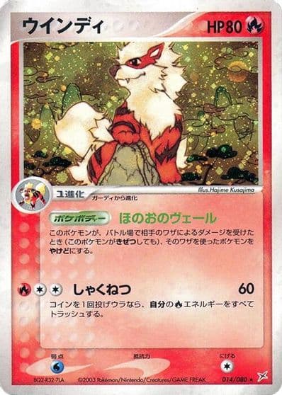 Arcanine Magma VS Aqua: Two Ambitions Pokemon card