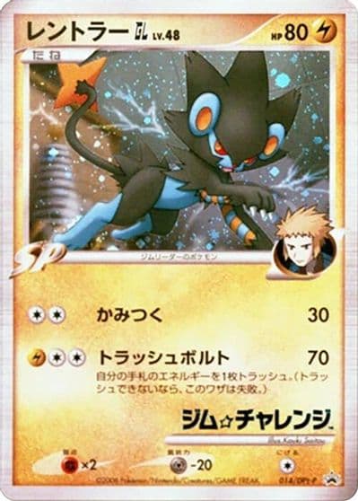 Luxray GL DPt-P Promotional cards Pokemon card