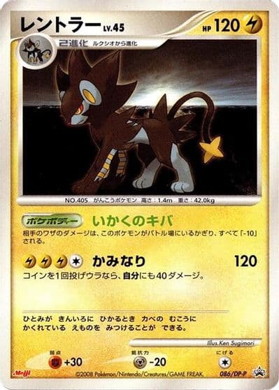 Luxray DP-P Promotional cards Pokemon card