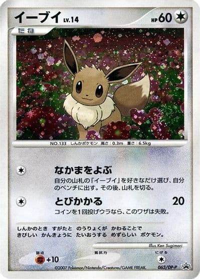 Eevee DP-P Promotional cards Pokemon card