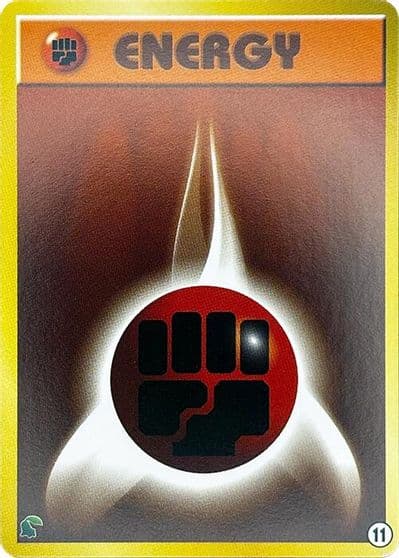Basic Fighting Energy - 11 Intro Pack Neo (Chikorita) Pokemon card
