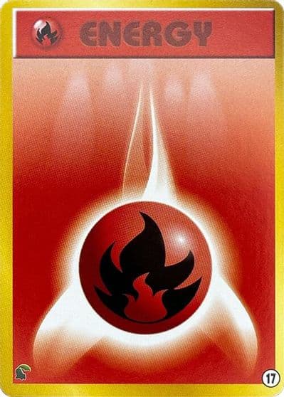 Basic Fire Energy - 17 Intro Pack Neo (Chikorita) Pokemon card