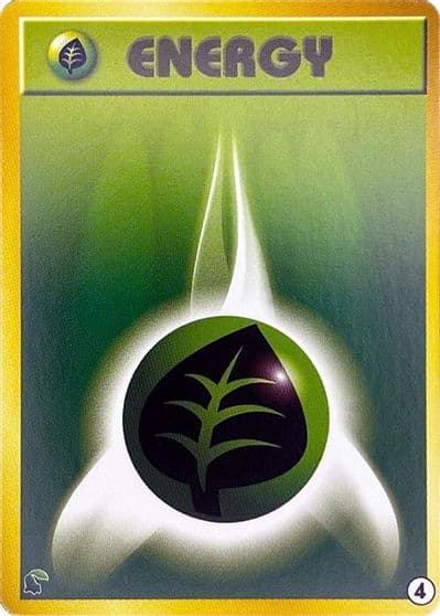Basic Grass Energy - 4 Intro Pack Neo (Chikorita) Pokemon card