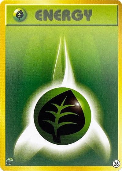 Basic Grass Energy - 26 Intro Pack Neo (Chikorita) Pokemon card