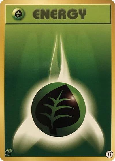 Basic Grass Energy - 27 Intro Pack Neo (Chikorita) Pokemon card