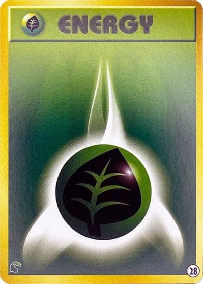 Basic Grass Energy - 28 Intro Pack Neo (Chikorita) Pokemon card