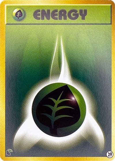 Basic Grass Energy - 29 Intro Pack Neo (Chikorita) Pokemon card