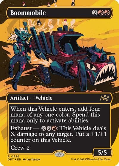 Boommobile Borderless First Place Foil Aetherdrift Magic card