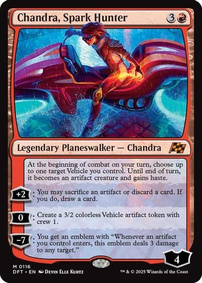 Chandra Spark Hunter Aetherdrift Magic card