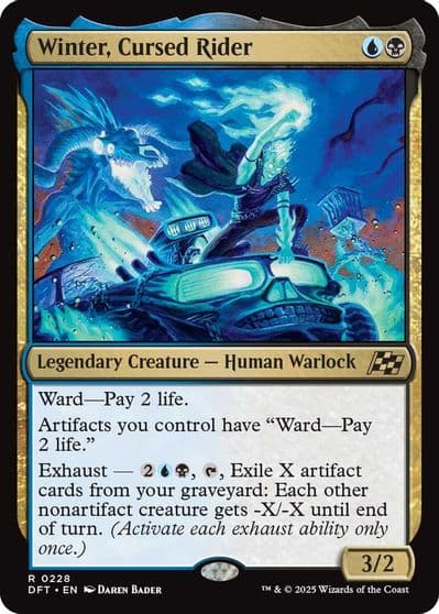 Winter Cursed Rider Aetherdrift Magic card