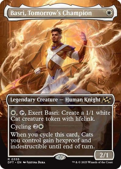 Basri Tomorrows Champion Borderless Aetherdrift Magic card