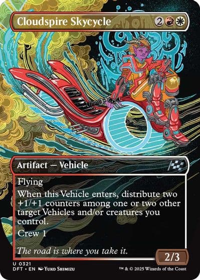 Cloudspire Skycycle Borderless Aetherdrift Magic card