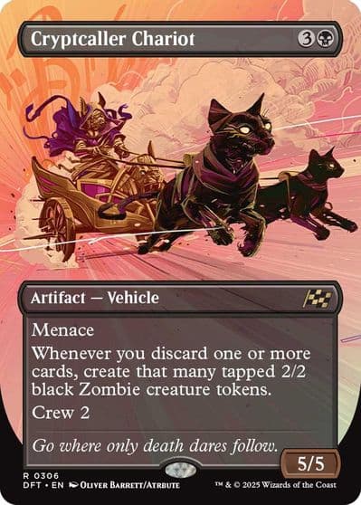 Cryptcaller Chariot Borderless Aetherdrift Magic card
