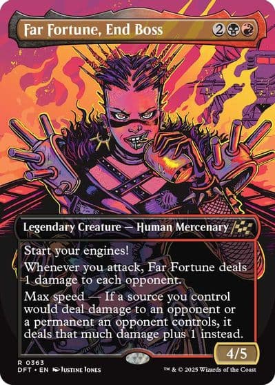 Far Fortune End Boss Borderless Aetherdrift Magic card