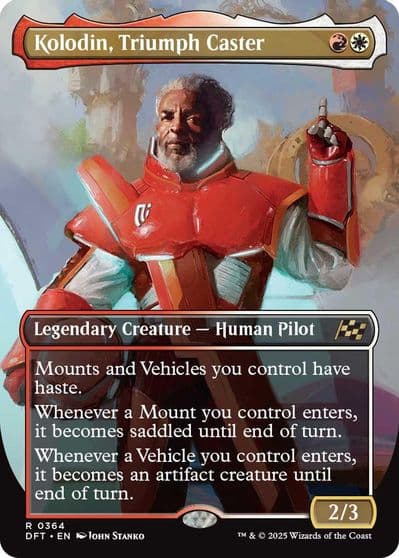 Kolodin Triumph Caster Borderless Aetherdrift Magic card