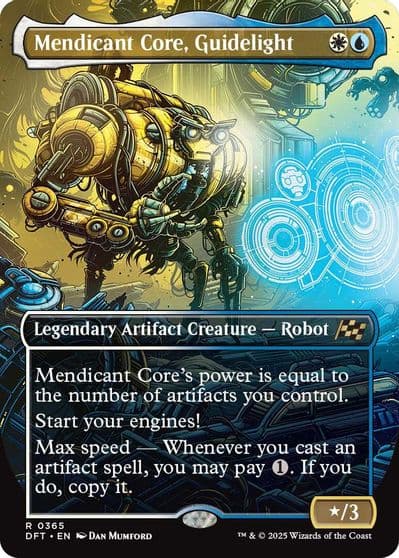 Mendicant Core Guidelight Borderless Aetherdrift Magic card