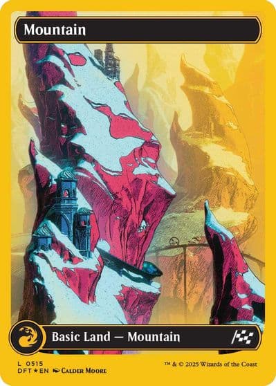 Mountain 0515 First Place Foil Aetherdrift Magic card