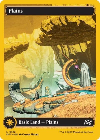 Plains 0512 First Place Foil Aetherdrift Magic card