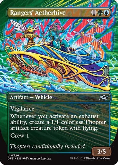 Rangers Aetherhive Borderless Aetherdrift Magic card