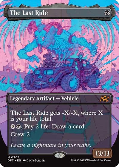 The Last Ride Borderless Aetherdrift Magic card
