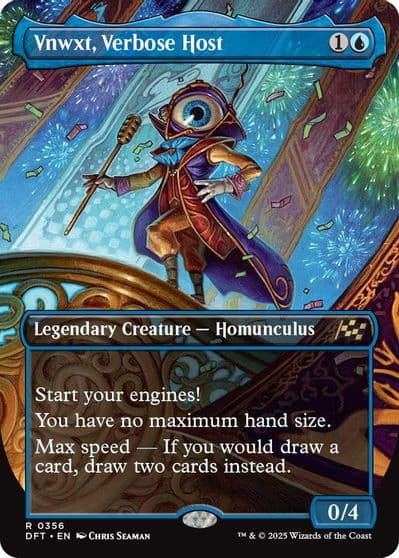 Vnwxt Verbose Host Borderless Aetherdrift Magic card