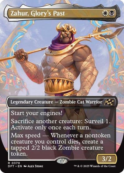 Zahur Glorys Past Borderless Aetherdrift Magic card