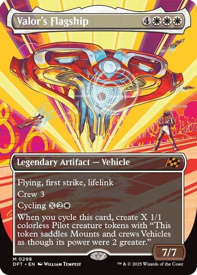 Valors Flagship Borderless Aetherdrift Magic card