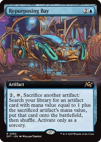 Repurposing Bay Extended Art Aetherdrift Magic card
