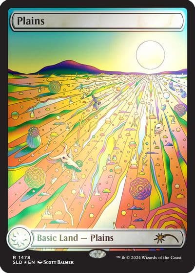 Plains 1478 Rainbow Foil Secret Lair Drop Series Magic card