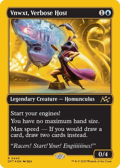 Vnwxt Verbose Host First Place Foil Aetherdrift Magic card