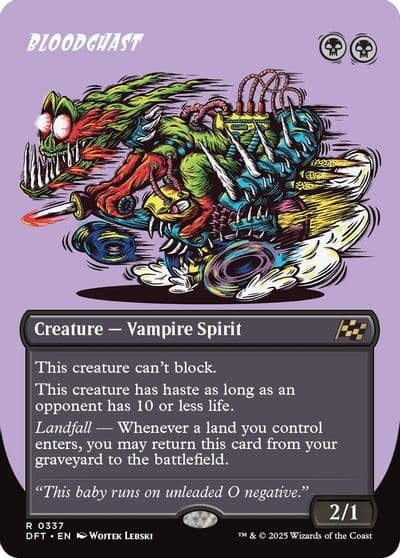 Bloodghast Borderless Aetherdrift Magic card