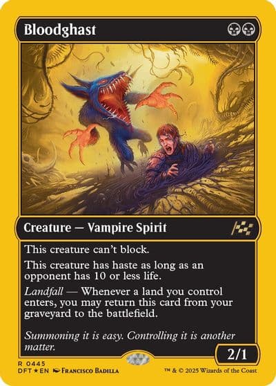Bloodghast First Place Foil Aetherdrift Magic card