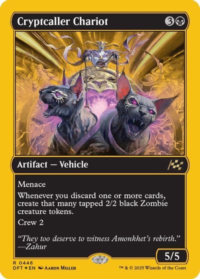 Cryptcaller Chariot First Place Foil Aetherdrift Magic card