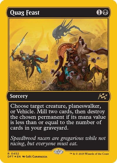 Quag Feast First Place Foil Aetherdrift Magic card
