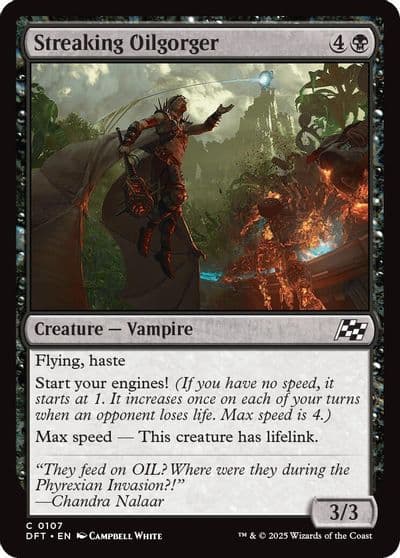 Streaking Oilgorger Aetherdrift Magic card