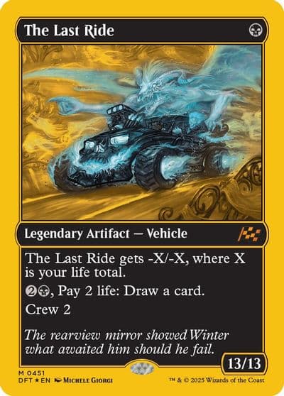The Last Ride First Place Foil Aetherdrift Magic card
